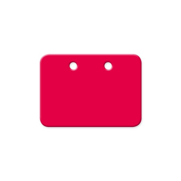 PTL-Siebkorbschild 55 x 40 mm, Farbe: hellrot