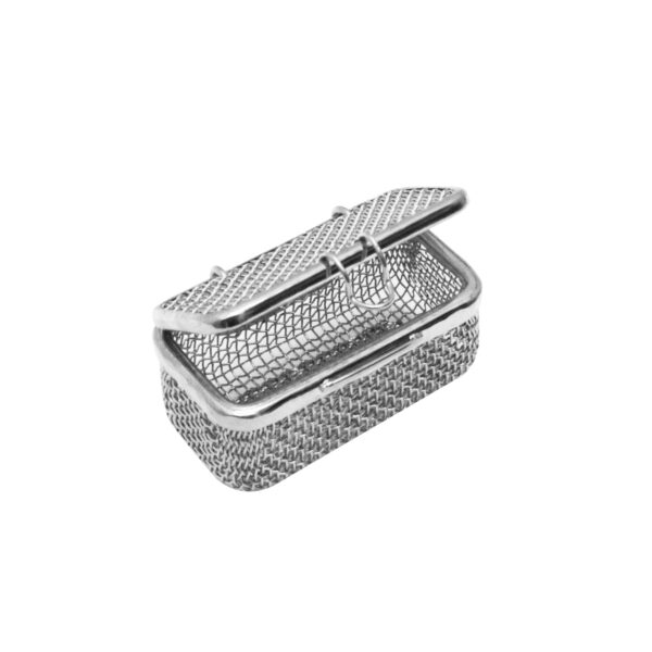 Siebkorb mit Deckel, Format: 80 x 40 x 40 mm