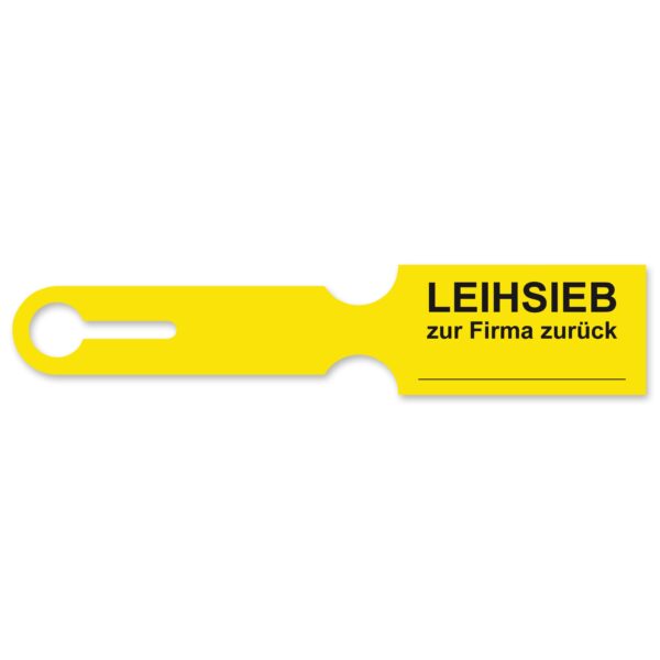 Siebkorbanhänger, Farbe: gelb,